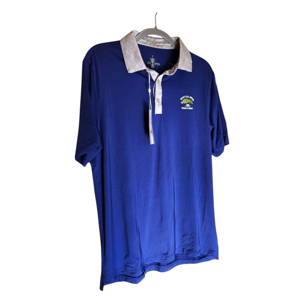 USGA US Open Polo Shirt Mens M Blue Torrey Pines Short Sleeve NEW